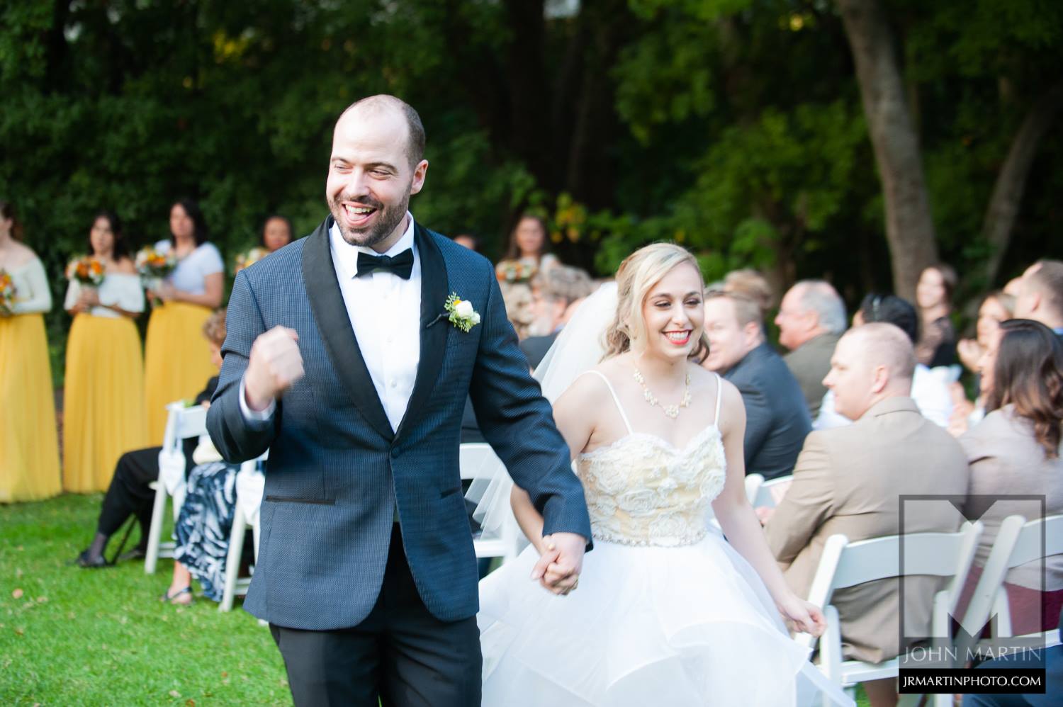 A photo of a couple celebrating their marriage Berkeley Faculty Club