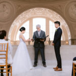 Bride and Groom reciting vows San Francisco City Hall